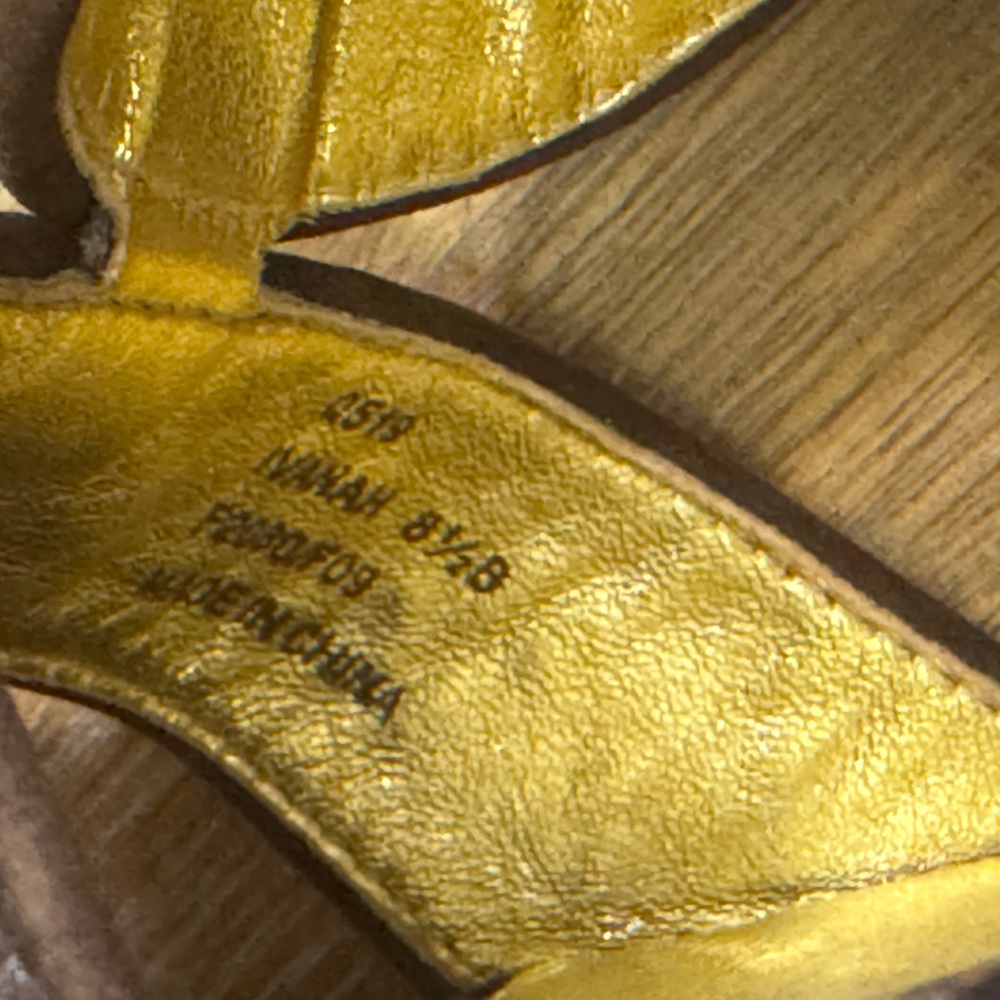 Coach Ivanah Python Chestnut Brown Heels Size 8.5 - image 4